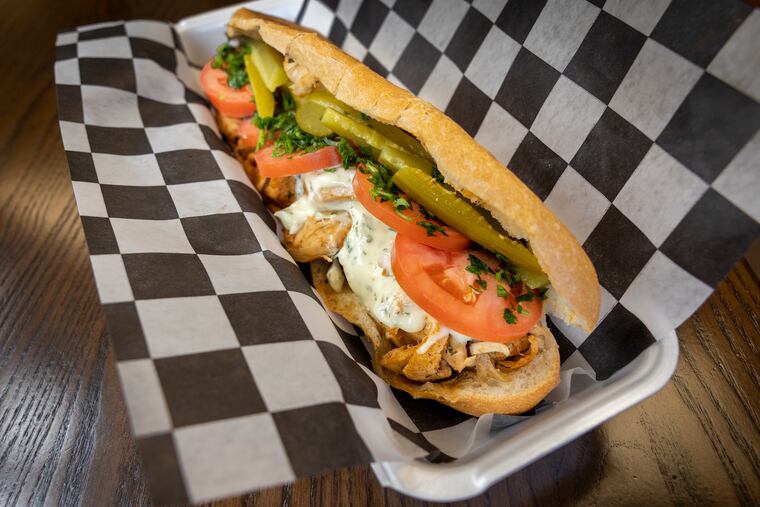 The chicken maroosh sandwich at Saad's Halal Restaurant, 4500 Walnut St., Philadelphia.