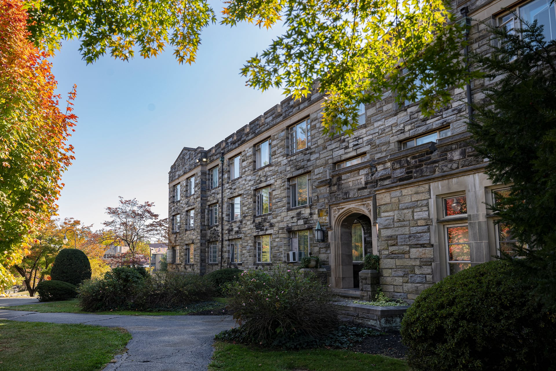 Kaul Hall has been closed this year for a fire system upgrade and window and door replacements.