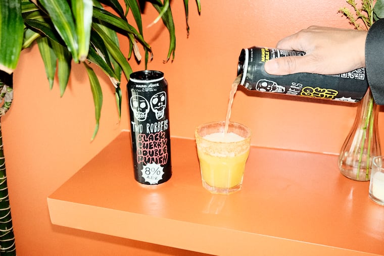 Two Robbers Double Punch Hard Juice is a new summer release from Two Robbers Seltzer in Fishtown and comes in mango and black cherry flavors.