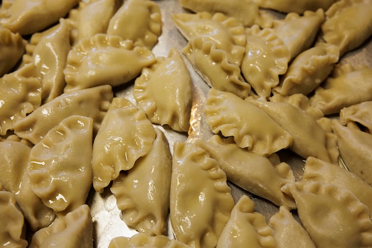 A tray of pierogi at Little Walter’s in Philadelphia on Wednesday, Sept. 4, 2024.