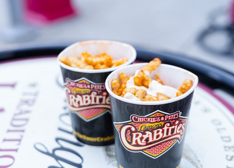 A bucket of Crabfries from Chickie's & Pete's concession stand at Citizens Bank Park.