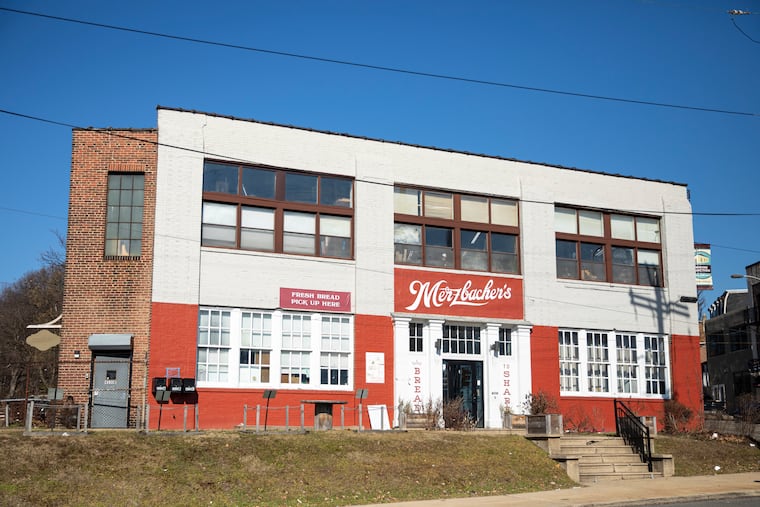 Merzbacher’s bakery is one of the few buildings in the Wayne Junction that was redeveloped by Philly Office Retail in Philadelphia  on Wednesday Feb. 9, 2022.