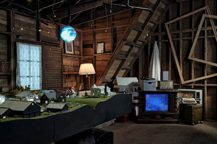 Wander into the attic and find Adam Maitland's model of Winter River in this haunted Airbnb experience.