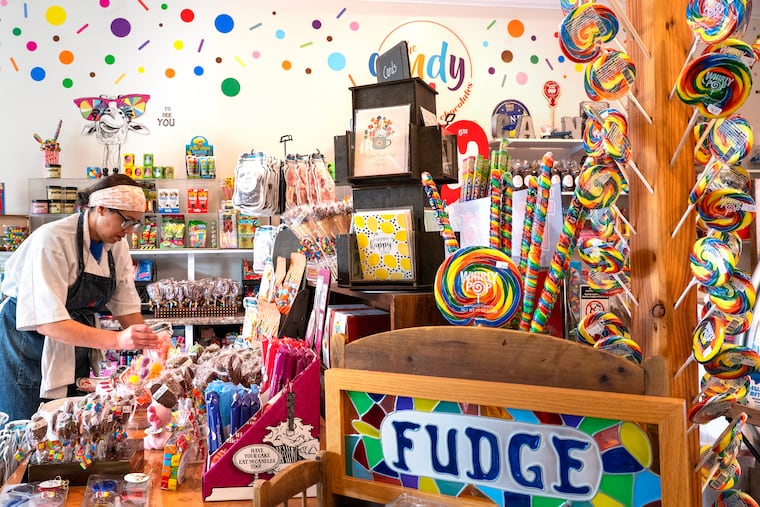 Candy Jar owner Paula Alban In her shop along Haddon Avenue in downtown Collingswood Monday, Sept. 30, 2024