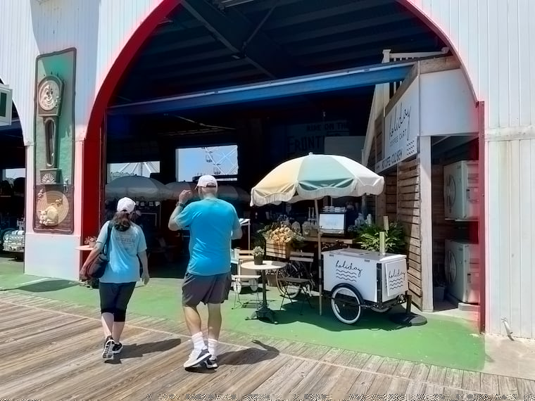 On the Ocean City boardwalk, Holiday Coffee offers La Colombe coffees.